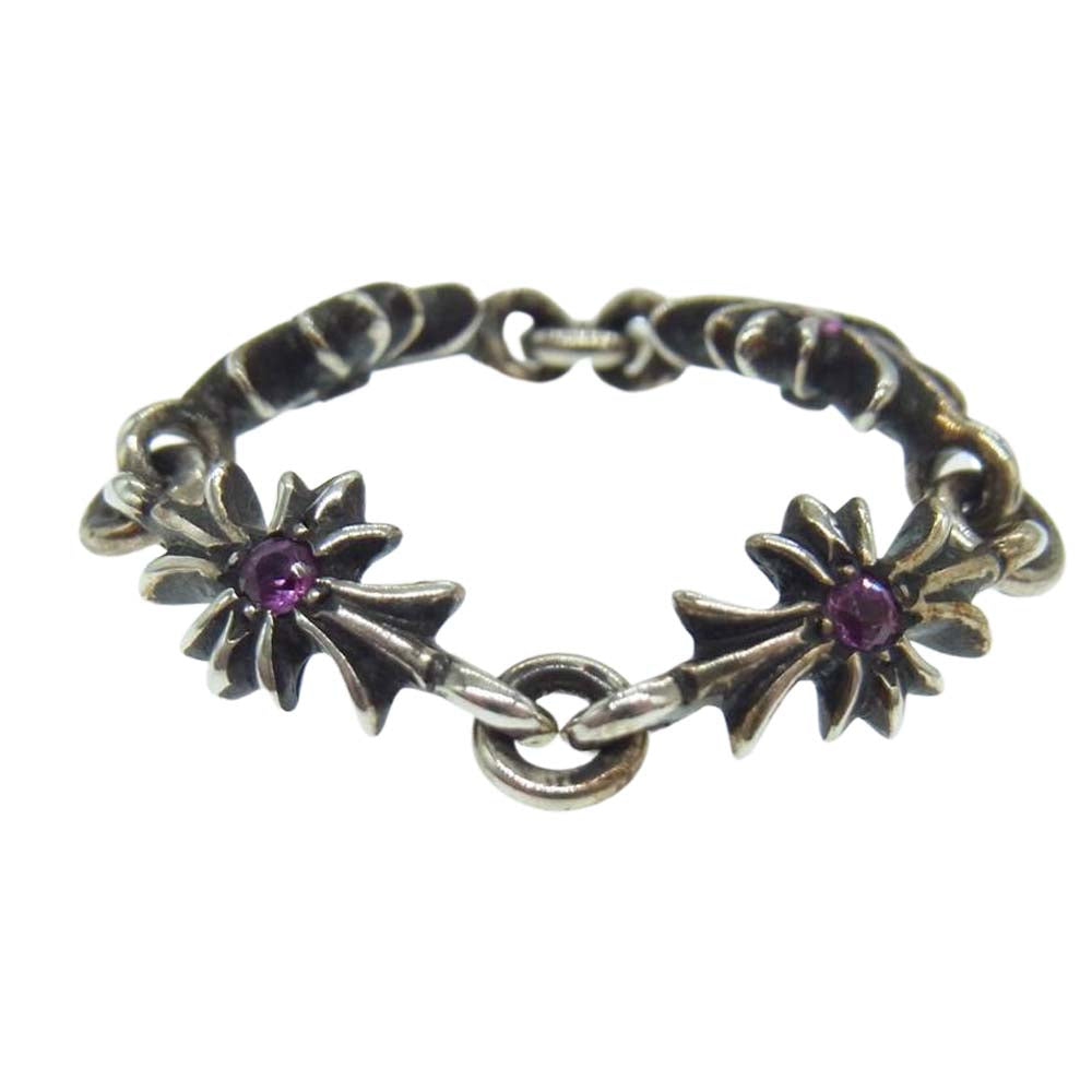 CHROME HEARTS クロムハーツ（原本無） TNY E CH PLUS タイニー E CHプラス リング ピンクサファイア 12号【中古】