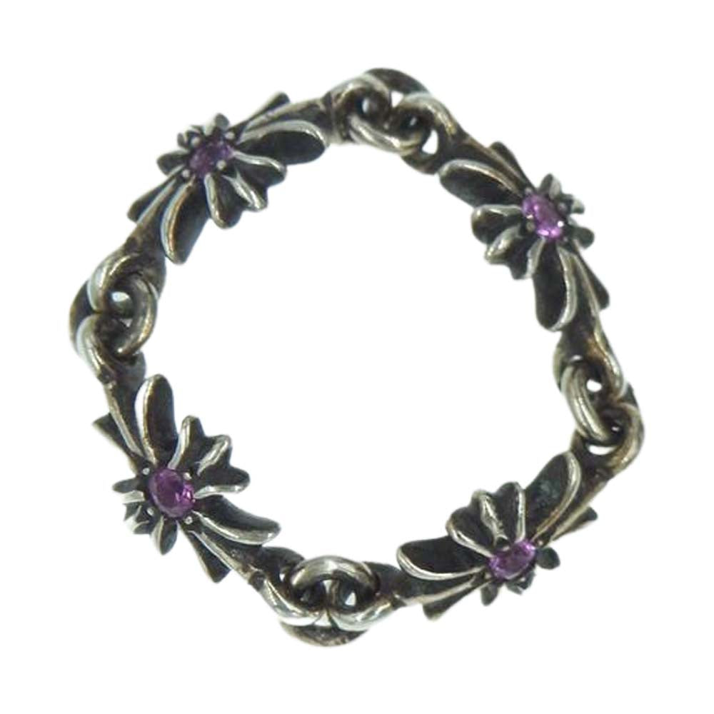 CHROME HEARTS クロムハーツ（原本無） TNY E CH PLUS タイニー E CHプラス リング ピンクサファイア 12号【中古】