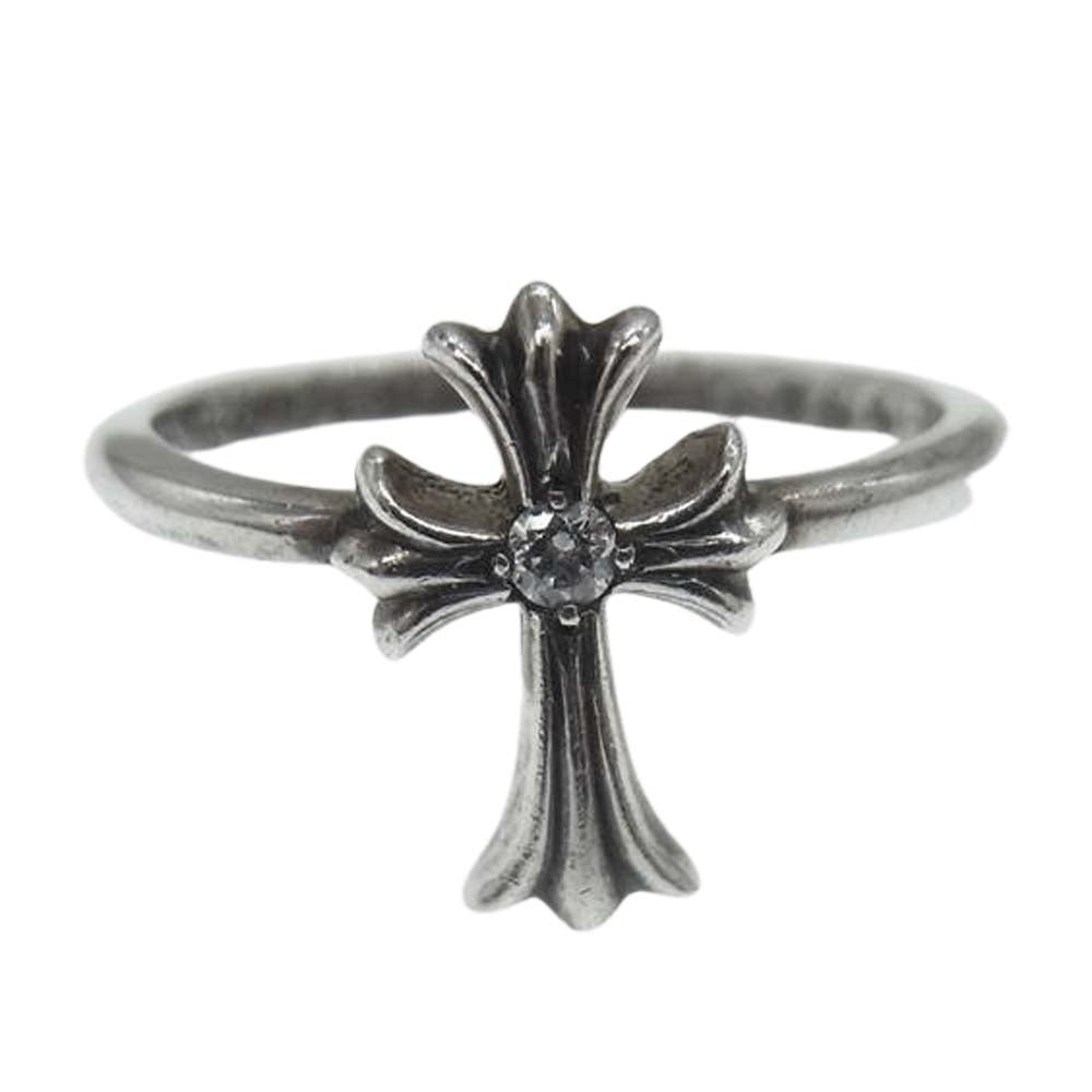 CHROME HEARTS クロムハーツ（原本無） BBBLGM CH CRS バブルガム クロス リング ダイヤ 9号【中古】