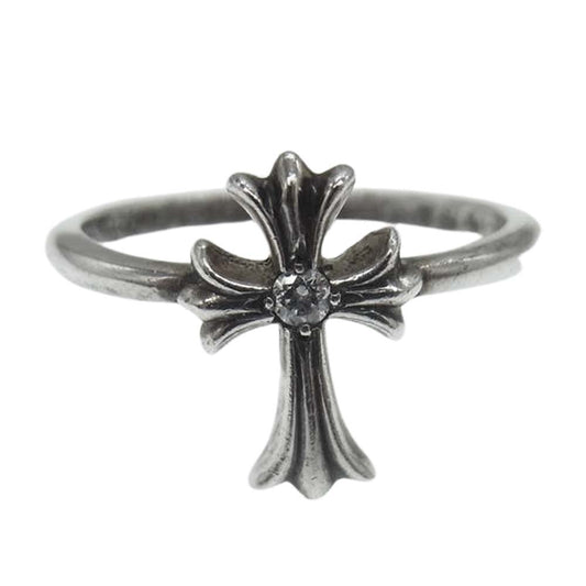 CHROME HEARTS クロムハーツ（原本無） BBBLGM CH CRS バブルガム クロス リング ダイヤ 9号【中古】