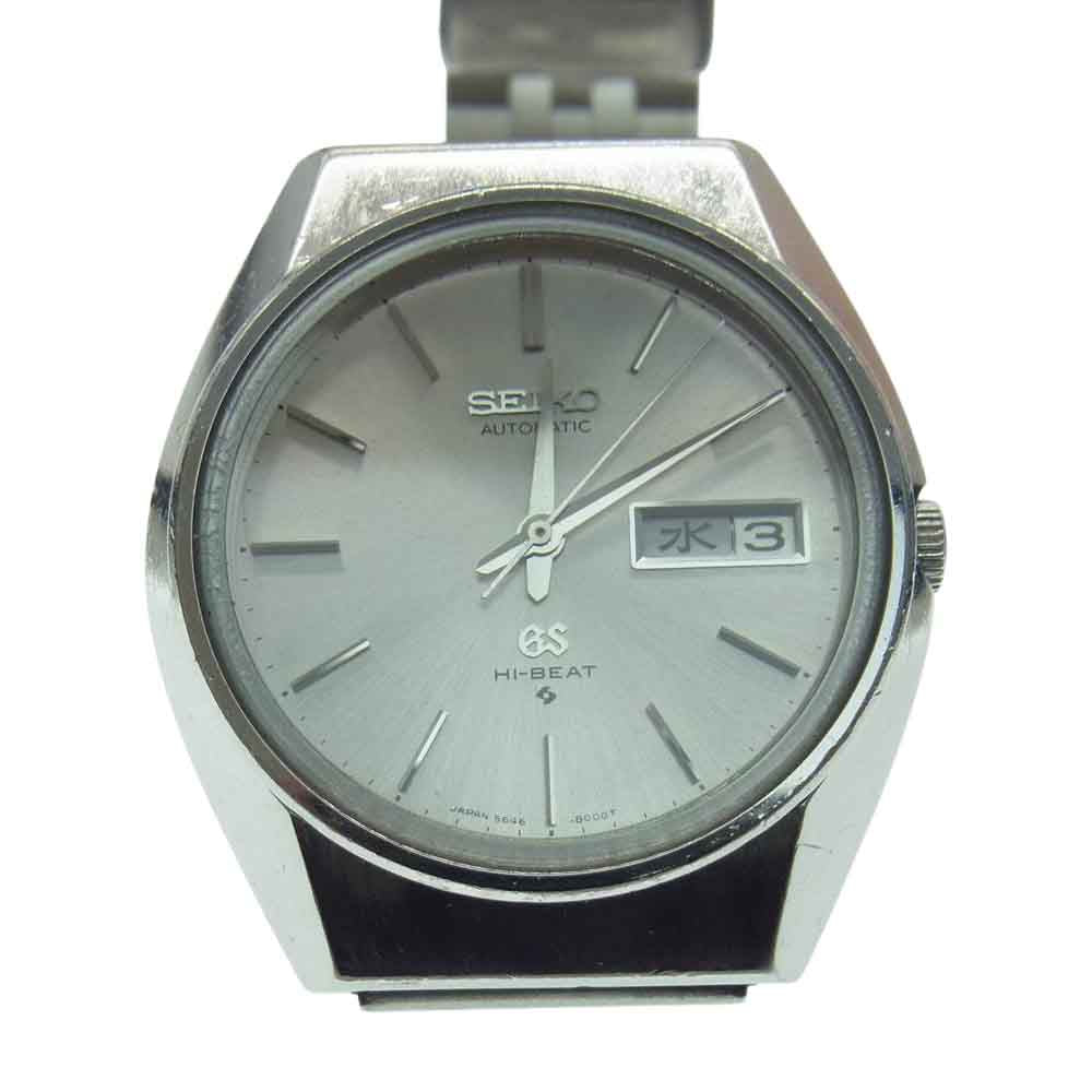 GRAND SEIKO グランドセイコー 5646-8000 メダイオン デイデイト 自動巻き 腕時計 ウォッチ シルバー系【中古】