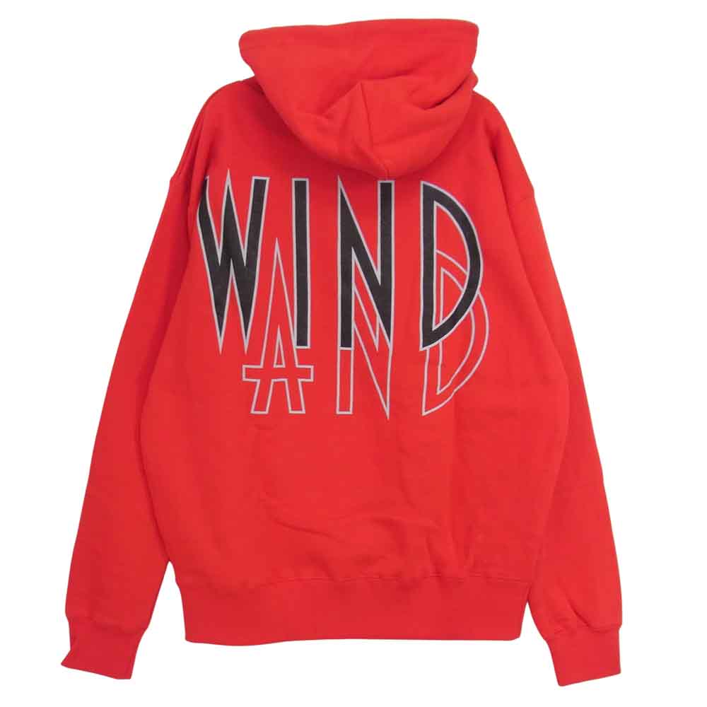 WIND AND SEA ウィンダンシー 20AW WDS-20A-TPS-05 HOODIE ロゴ プリント プルオーバー パーカー フーディ レッド系 S【新古品】【未使用】【中古】