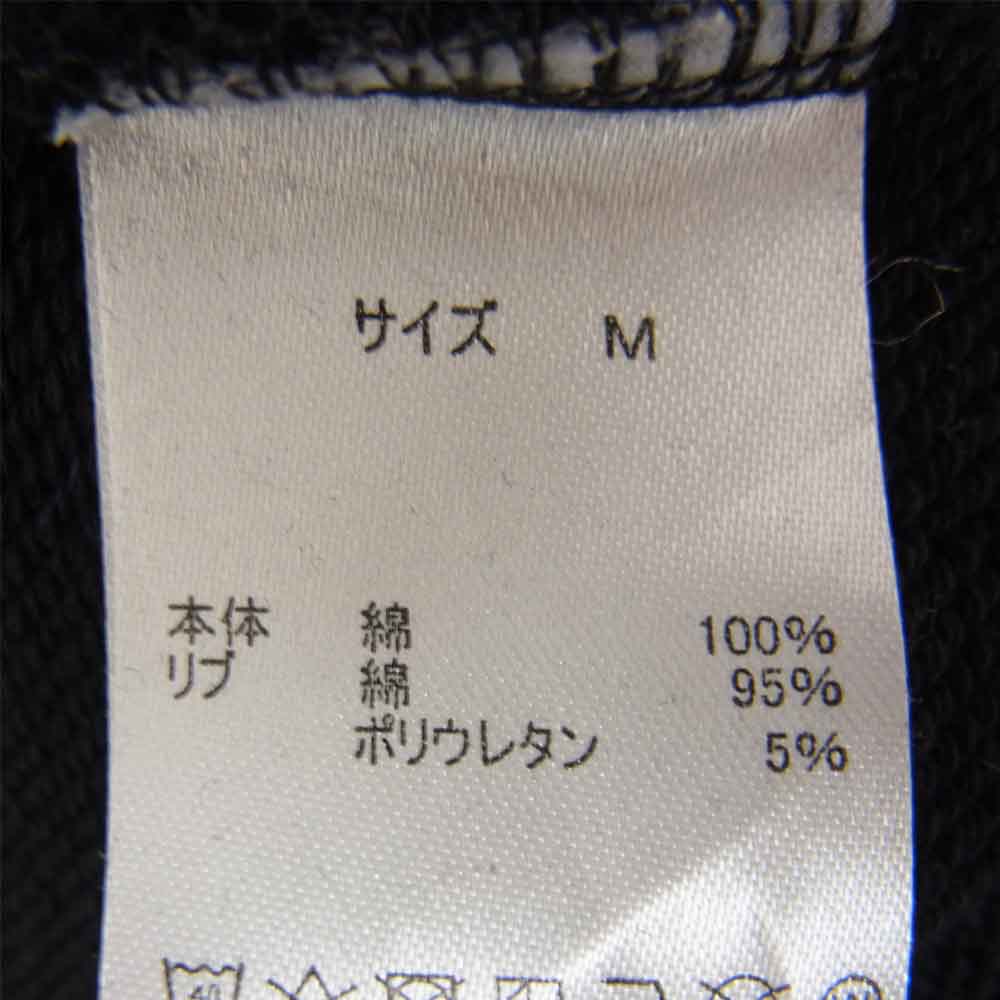 HYSTERIC GLAMOUR ヒステリックグラマー GENZAI COLLAGE HOODIE ゲンザイ カレッジ ロゴ 刺繍 フーディ ブラック系 M【中古】