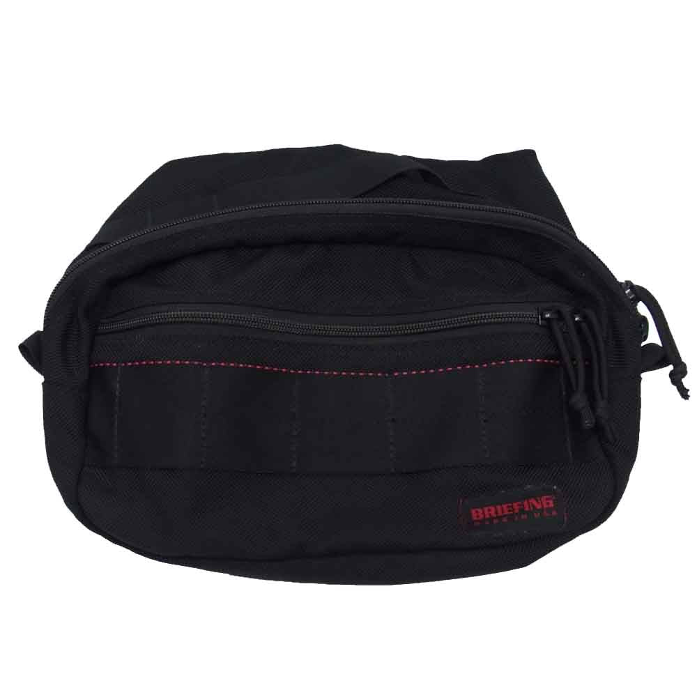 BRIEFING ブリーフィング USA製 ナイロン ウエスト バッグ ブラック系【中古】