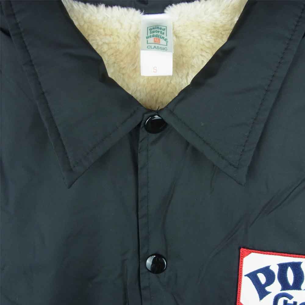 ポークチョップ BOA COACH JACKET ボア コーチ ジャケット ナイロン 中国製 ブラック系 S【中古】