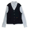 NEIGHBORHOOD ネイバーフッド 121BENH-SHM05 CHANNEL 7/C-SHIRT.LS チャンネル 7 ニット 切替 ストライプ シャツ ブラック系 M【中古】