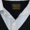 NEIGHBORHOOD ネイバーフッド 121BENH-SHM05 CHANNEL 7/C-SHIRT.LS チャンネル 7 ニット 切替 ストライプ シャツ ブラック系 M【中古】