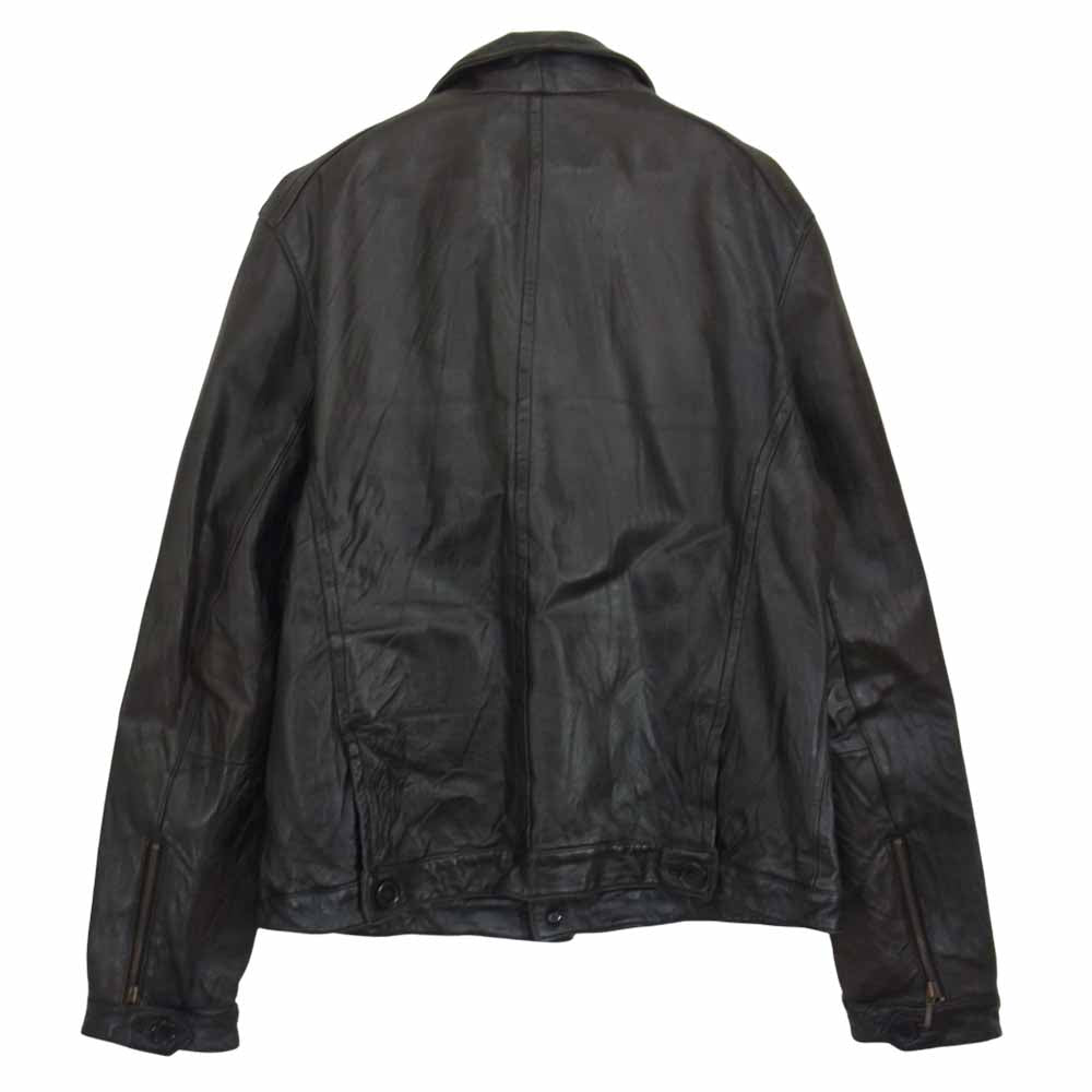 村正洋装 シワ加工 ホースハイド レザー ジャケット ブラック系 4【中古】