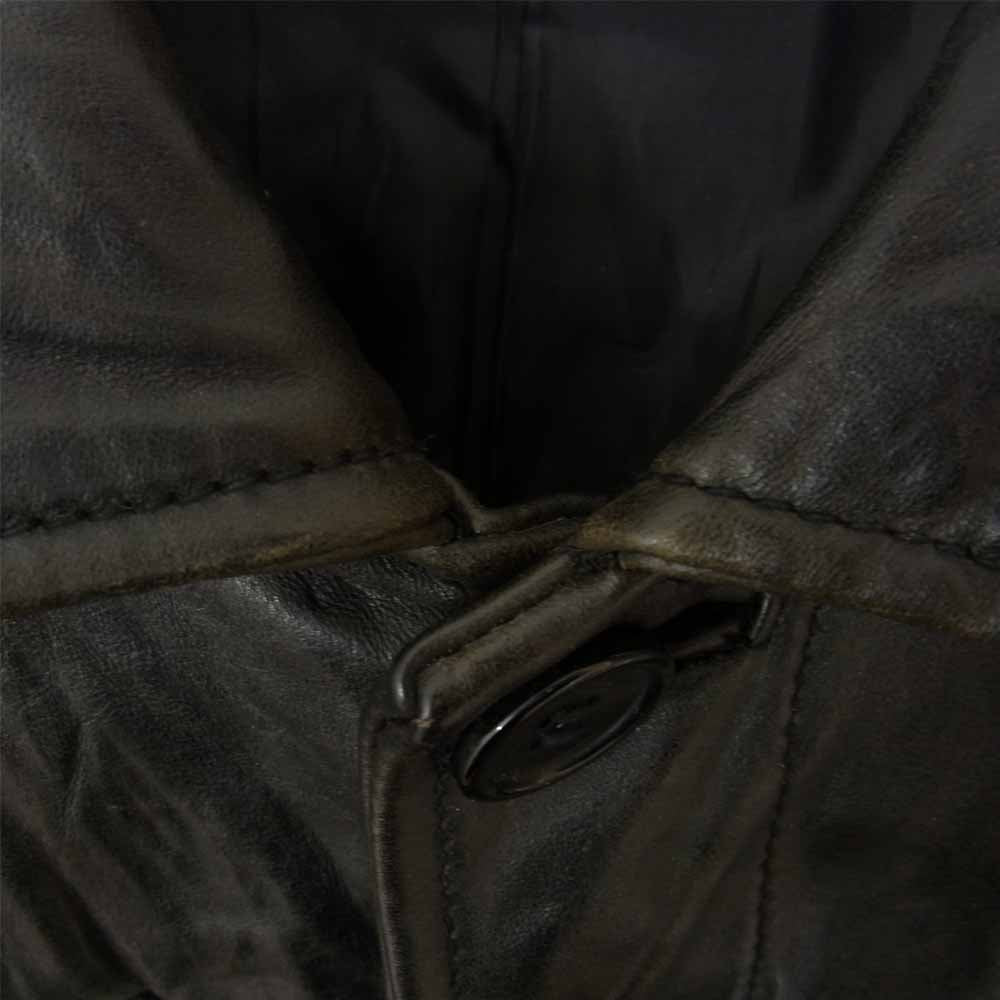 村正洋装 シワ加工 ホースハイド レザー ジャケット ブラック系 4【中古】