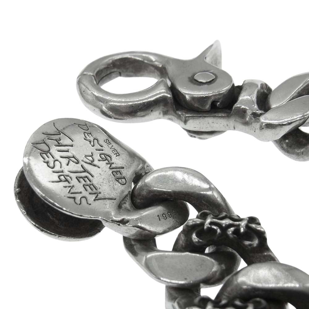 サーティーンデザインズ シルバー ブレスレット シルバー系【中古 