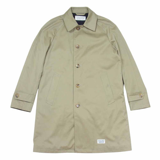 WACKO MARIA ワコマリア ロング コート バルカラー 日本製 ベージュ系 M【中古】