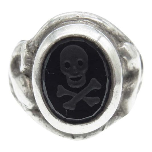 Loree Rodkin ローリーロドキン ブラックオニキス スカル リング  シルバー系 8号【中古】