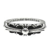 CHROME HEARTS クロムハーツ（原本有）  ベイビー クラシック フローラル クロス リング  シルバー系【中古】