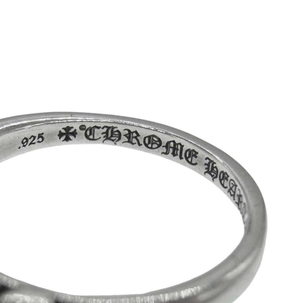 CHROME HEARTS クロムハーツ（原本有）  ベイビー クラシック フローラル クロス リング  シルバー系【中古】