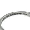 CHROME HEARTS クロムハーツ（原本有）  ベイビー クラシック フローラル クロス リング  シルバー系【中古】