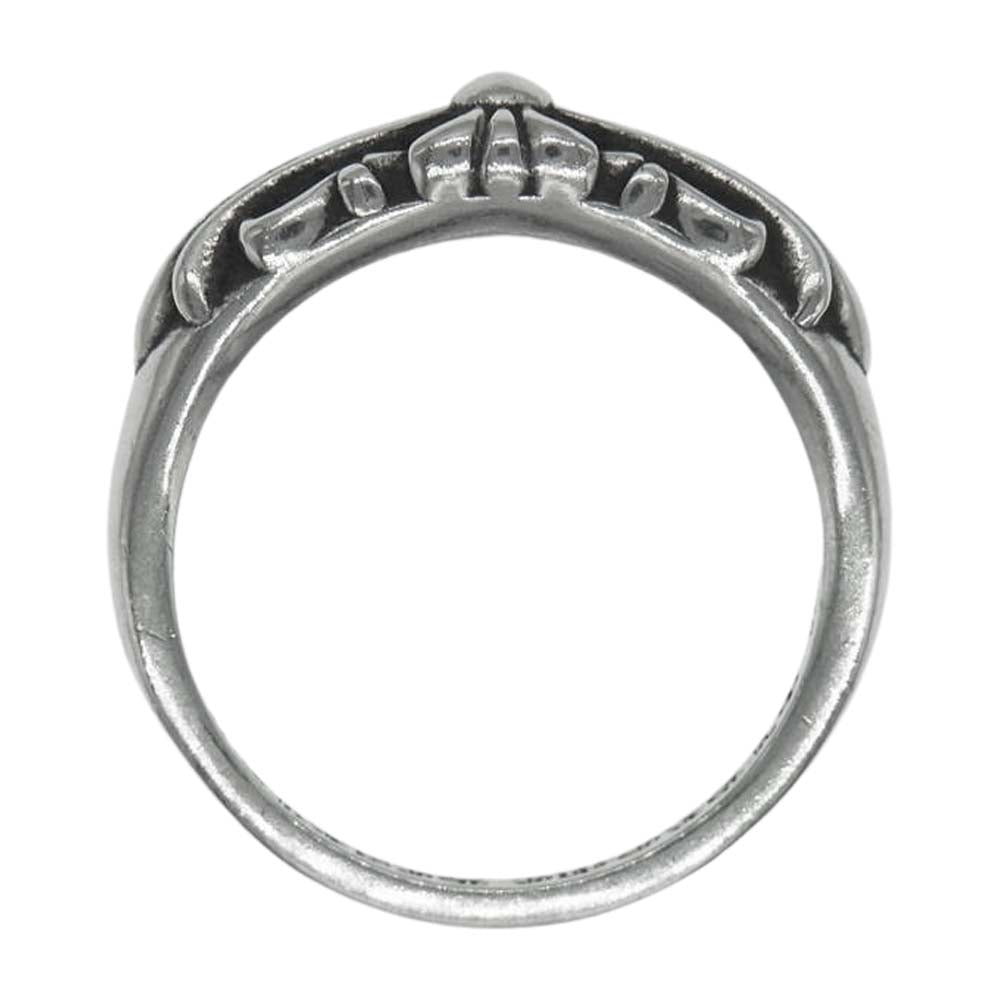 CHROME HEARTS クロムハーツ（原本有）  ベイビー クラシック フローラル クロス リング  シルバー系【中古】