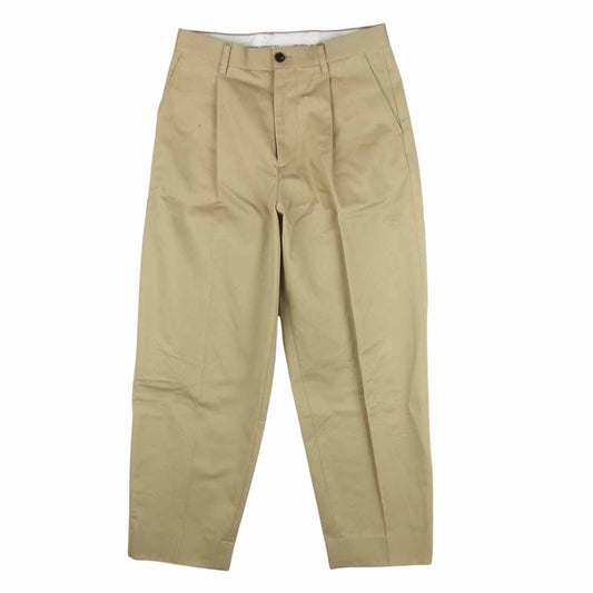 ユニバーサル プロダクツ 213-60502 COTTON 1TUCK TROUSERS コットン 1タック トラウザーズ チノ パンツ ベージュ系 2【中古】