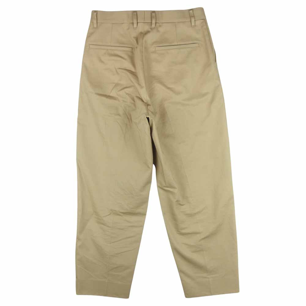 ユニバーサル プロダクツ 213-60502 COTTON 1TUCK TROUSERS コットン 1タック トラウザーズ チノ パンツ ベージュ系 2【中古】