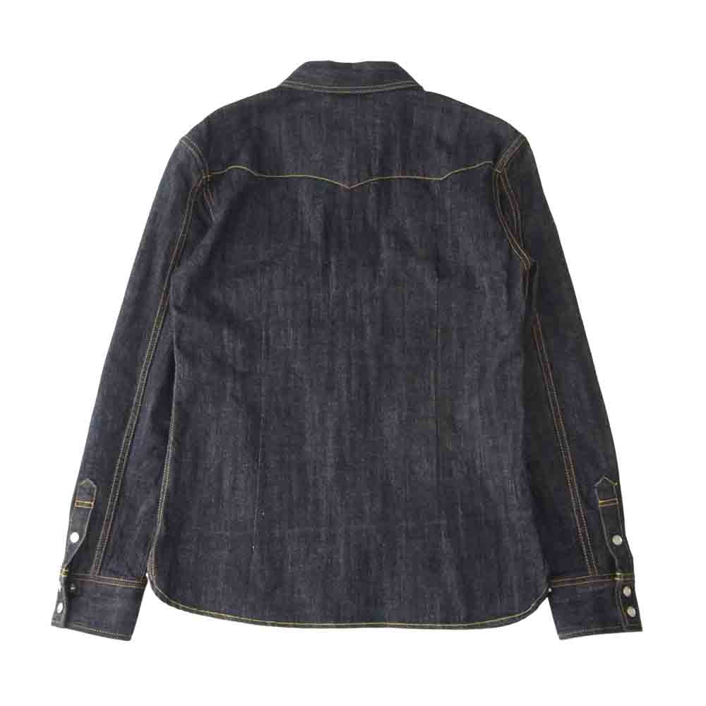 THE FLAT HEAD ザフラットヘッド F-DS003 デニム ウエスタン シャツ インディゴブルー系 M【極上美品】【中古】