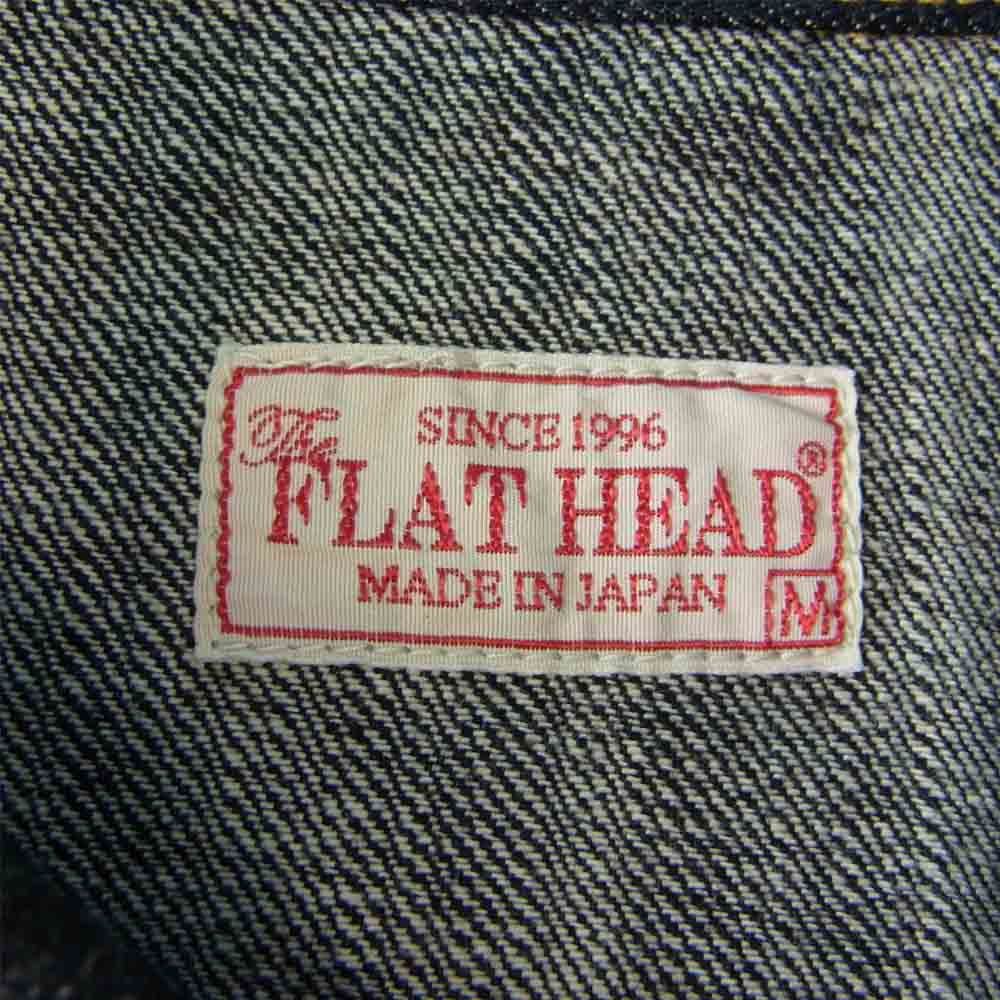 THE FLAT HEAD ザフラットヘッド F-DS003 デニム ウエスタン シャツ インディゴブルー系 M【極上美品】【中古】