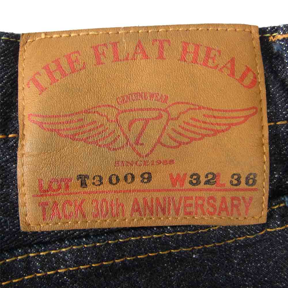 THE FLAT HEAD ザフラットヘッド T3009FR TACK30周年記念モデル デニム パンツ インディゴブルー系 32【極上美品】【中古】