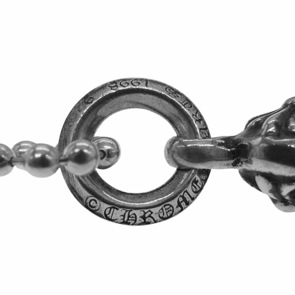 CHROME HEARTS クロムハーツ（原本無） ワンボール タイニー CHクロス ネックレス シルバー系【中古】