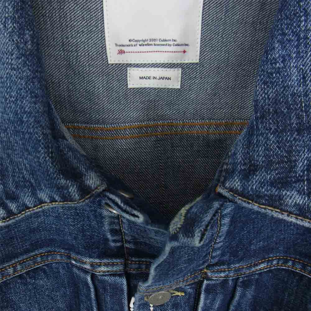 VISVIM ビズビム 22SS 0122105006001 SS 101 JKT デニム ジャケット インディゴブルー系 3【新古品】【未使用】【中古】