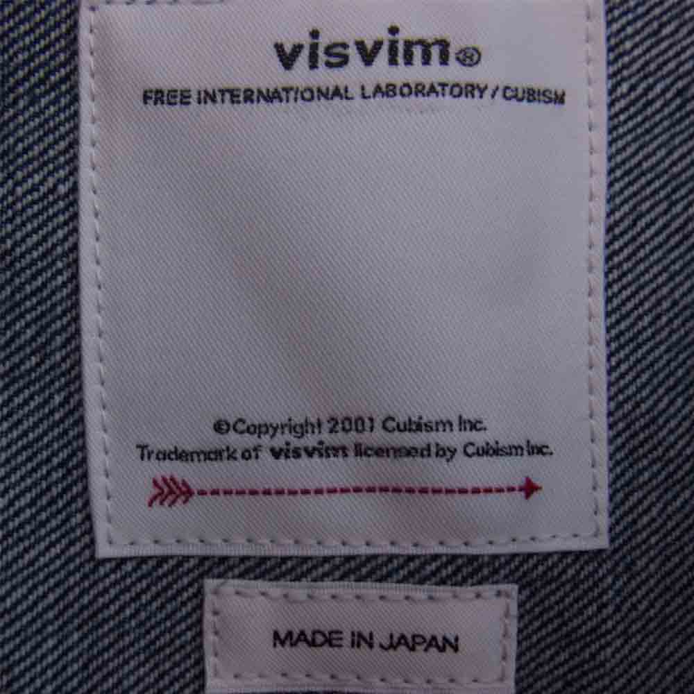 VISVIM ビズビム 22SS 0122105006001 SS 101 JKT デニム ジャケット インディゴブルー系 3【新古品】【未使用】【中古】