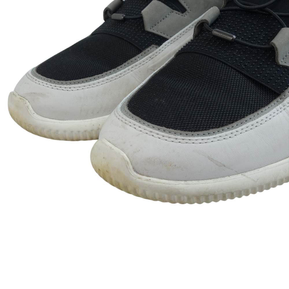 TOD’S トッズ NO CODE レザー ヌバック スニーカー ブラック×グレー ブラック系 8【中古】