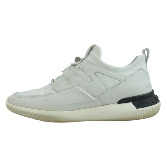 TOD’S トッズ NO CODE レザー スニーカー ホワイト ホワイト系 8【中古】