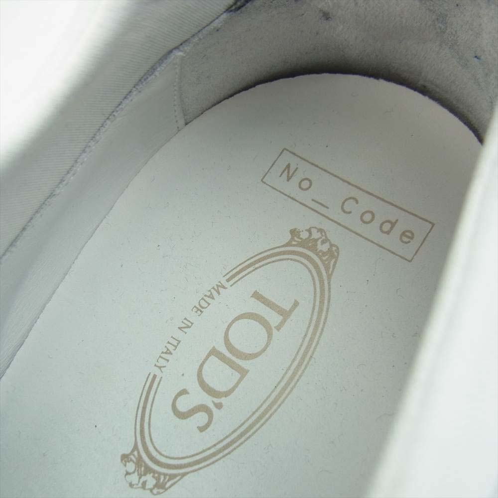 TOD’S トッズ NO CODE レザー スニーカー ホワイト ホワイト系 8【中古】
