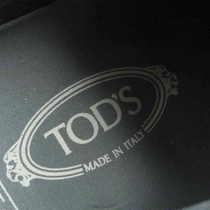 TOD’S トッズ NO CODE レザー スエード スニーカー イタリア製 ブラック系 8【中古】