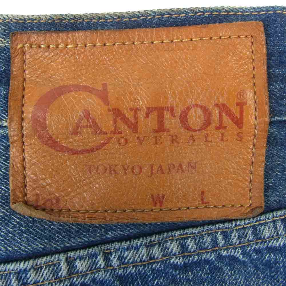 CANTON キャントン 500-100ra3 デニム パンツ インディゴブルー系 34【中古】