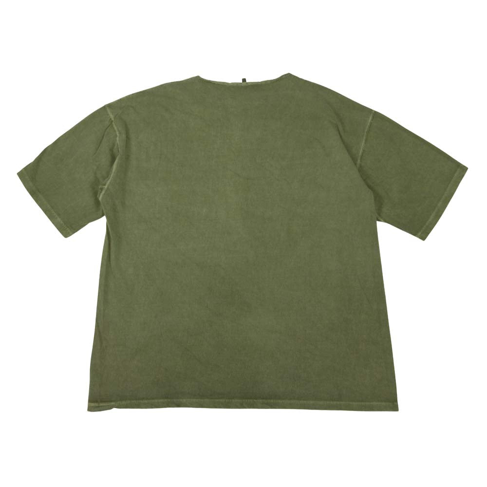 Nigel Cabourn ナイジェルケーボン BASIC HENLEY ヘンリーネック Tシャツ ホワイト カーキ系 52【中古】