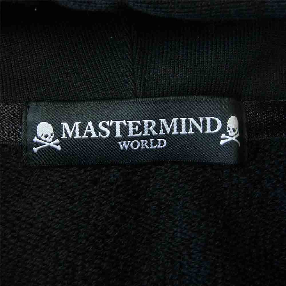 mastermind JAPAN マスターマインドジャパン MW20S04-SW036-010 MASTERMIND WORLD SEQUIN SKULL ZIP-UP SWEATSHIRT スカル フード ロゴ ジップ パーカー ブラック系 L【中古】