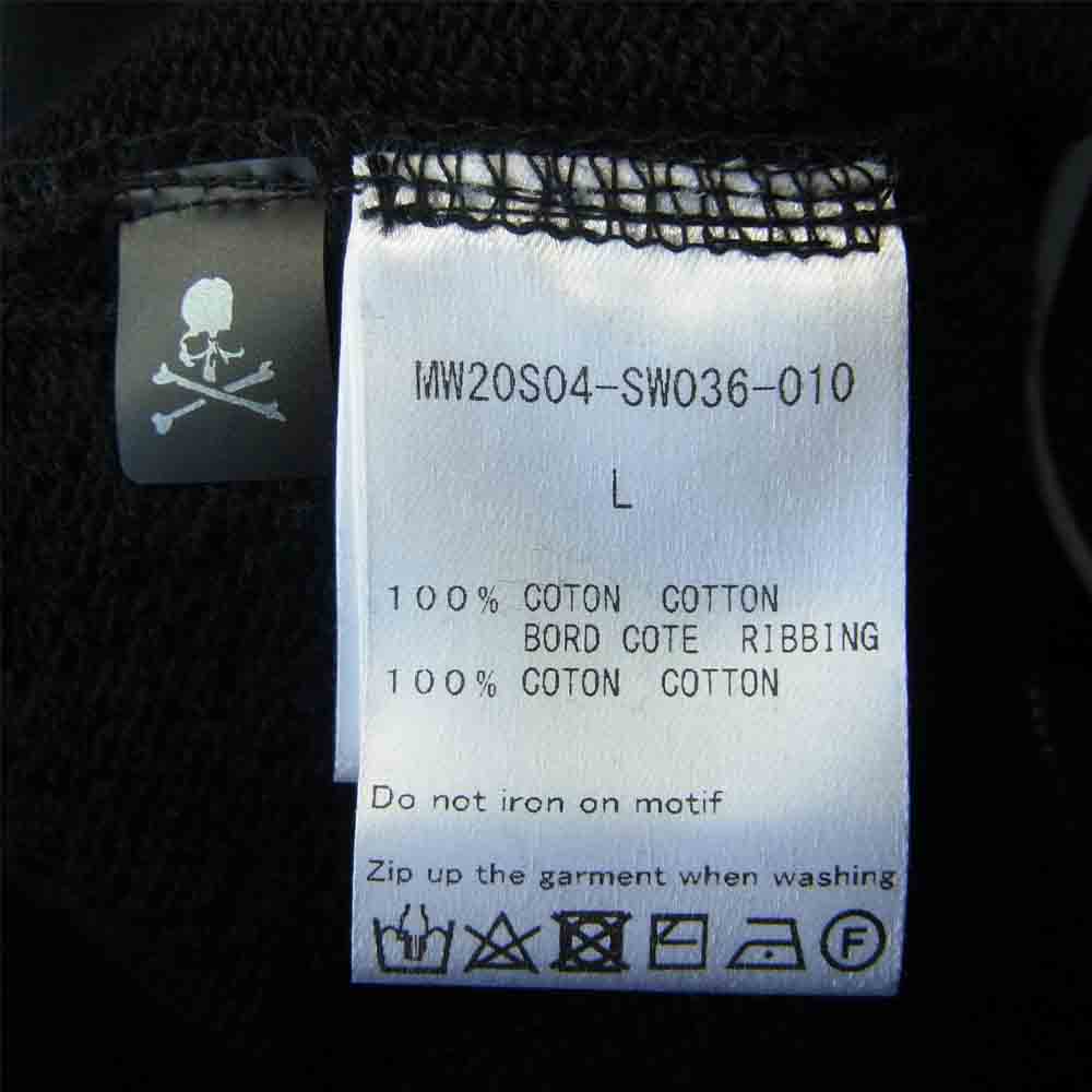 mastermind JAPAN マスターマインドジャパン MW20S04-SW036-010 MASTERMIND WORLD SEQUIN SKULL ZIP-UP SWEATSHIRT スカル フード ロゴ ジップ パーカー ブラック系 L【中古】