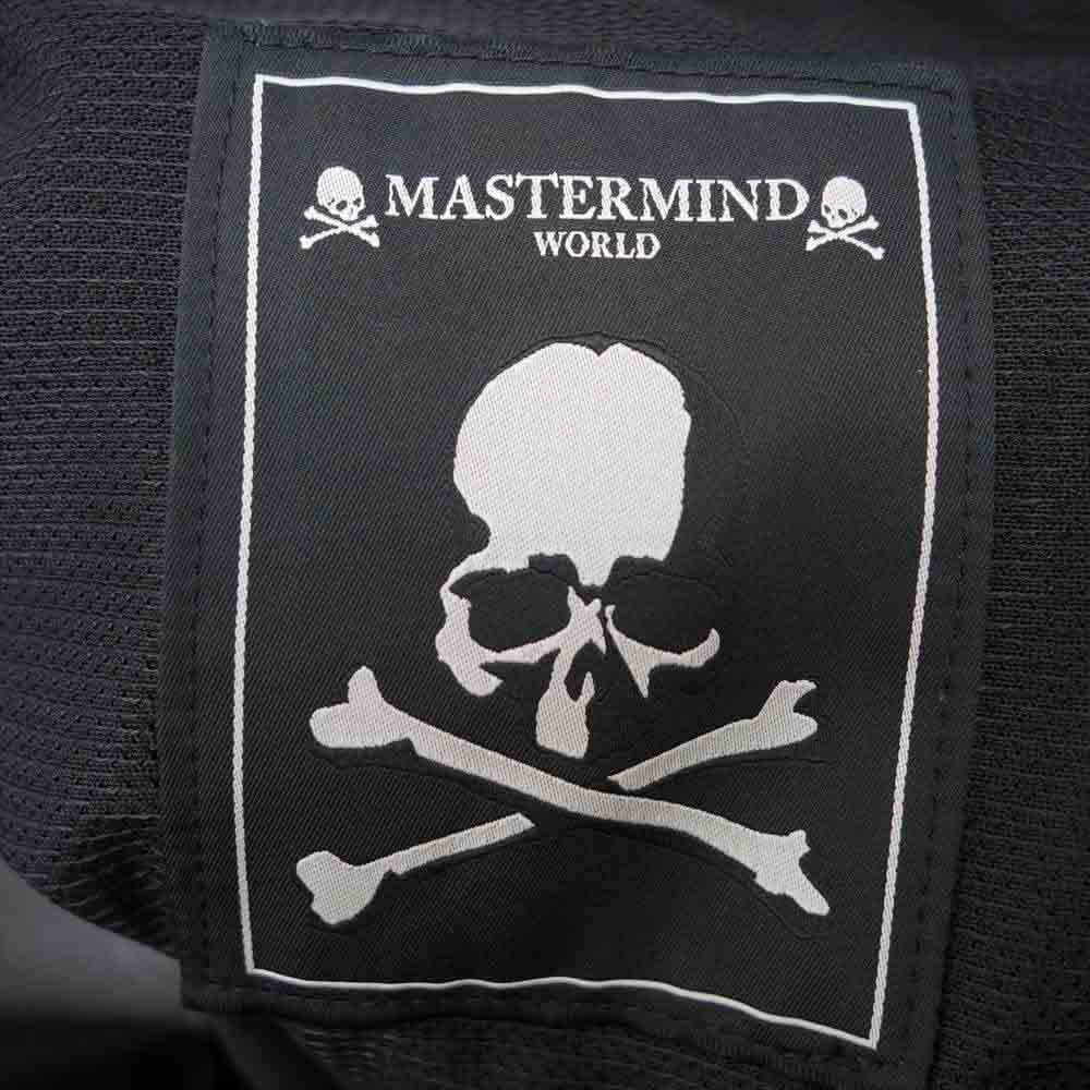 マスターマインド ワールド MW21S06-BL014-700 MASTERMIND WORLD LEATHER SHIRT ディアスキン レザー シャツ ブラック系 M【中古】