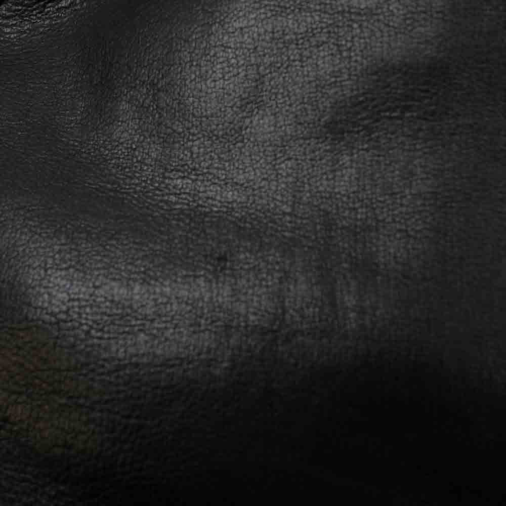 マスターマインド ワールド MW21S06-BL014-700 MASTERMIND WORLD LEATHER SHIRT ディアスキン レザー シャツ ブラック系 M【中古】