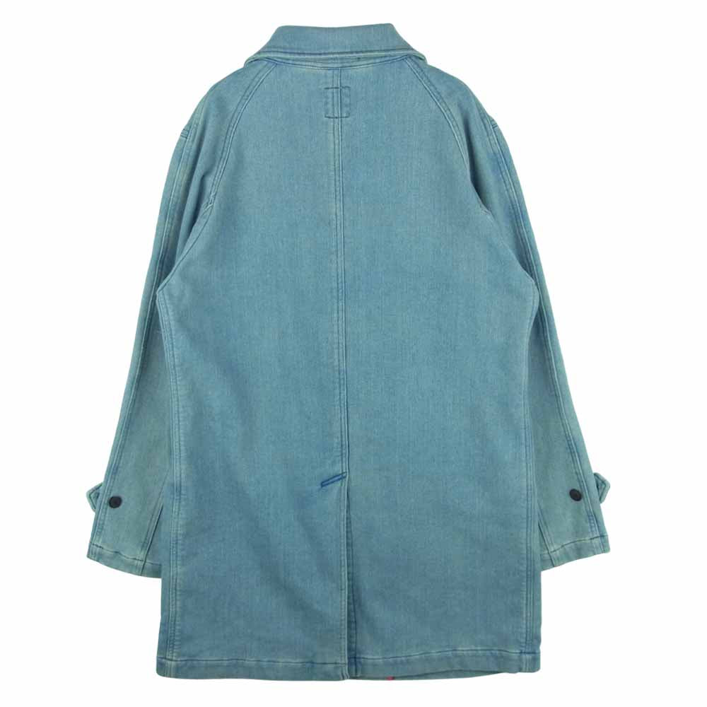 FOB FACTORY エフオービーファクトリー 裏ネル ストレッチ デニム ステンカラー コート インディゴブルー系 M 2【中古】