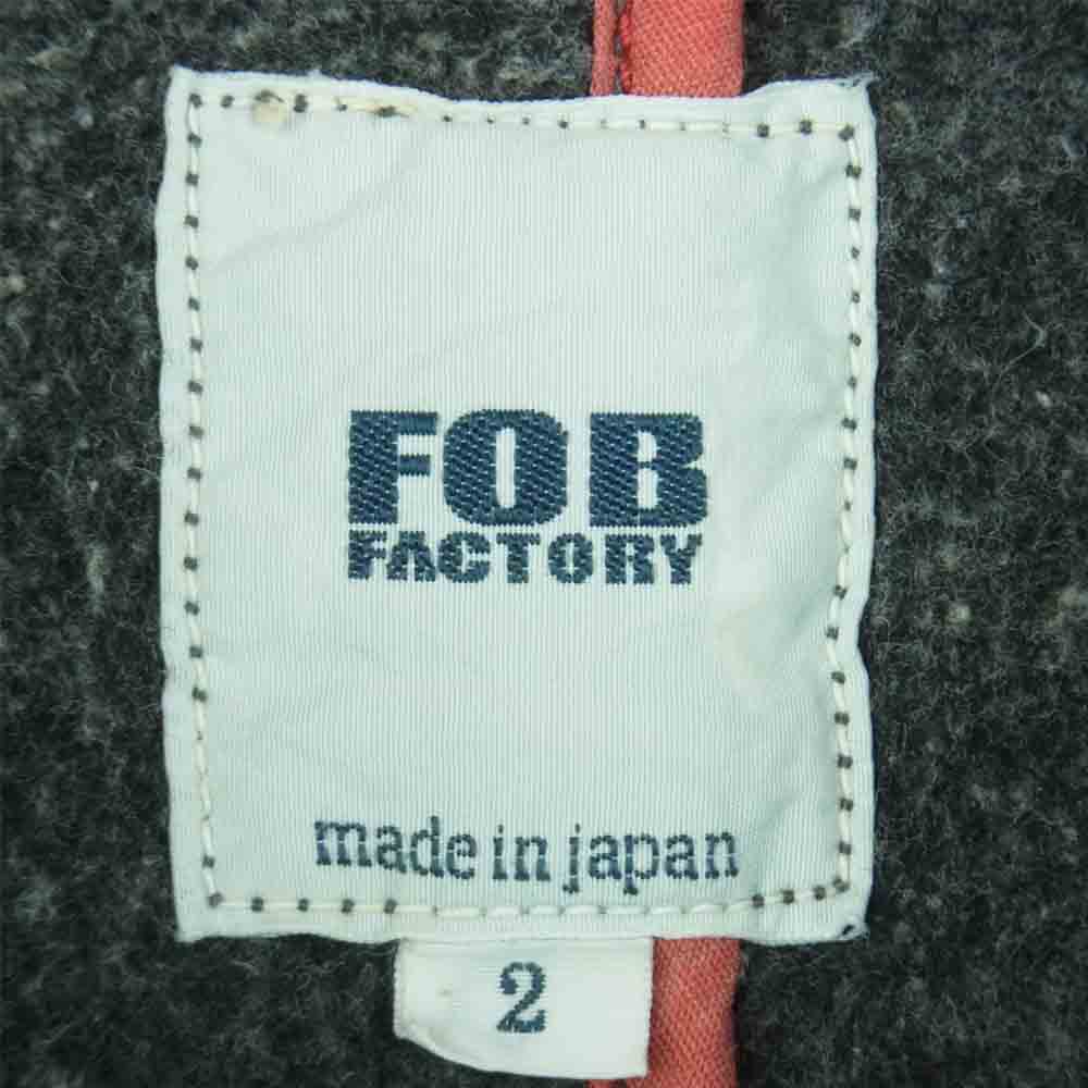 FOB FACTORY エフオービーファクトリー 裏ネル ストレッチ デニム ステンカラー コート インディゴブルー系 M 2【中古】