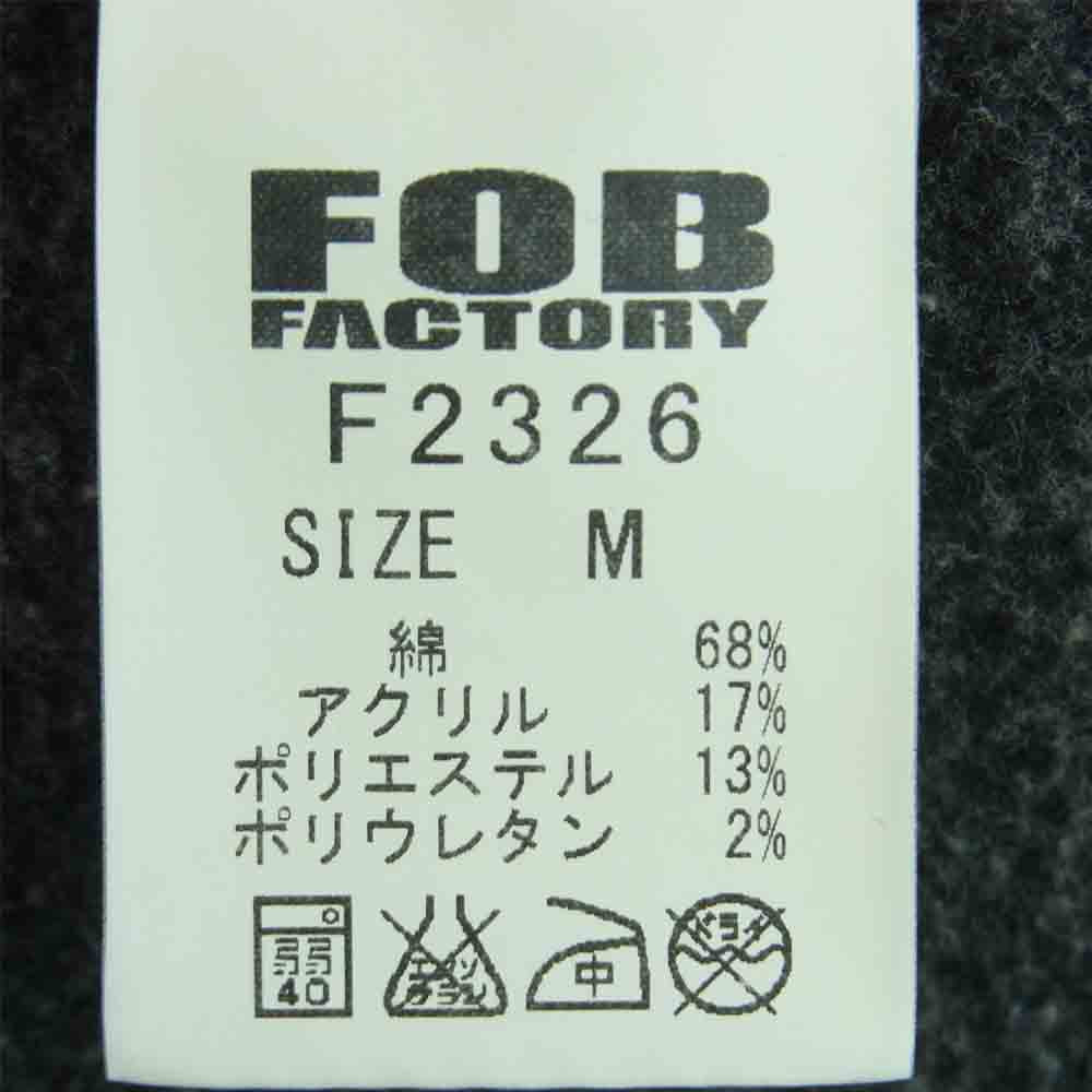 FOB FACTORY エフオービーファクトリー 裏ネル ストレッチ デニム ステンカラー コート インディゴブルー系 M 2【中古】