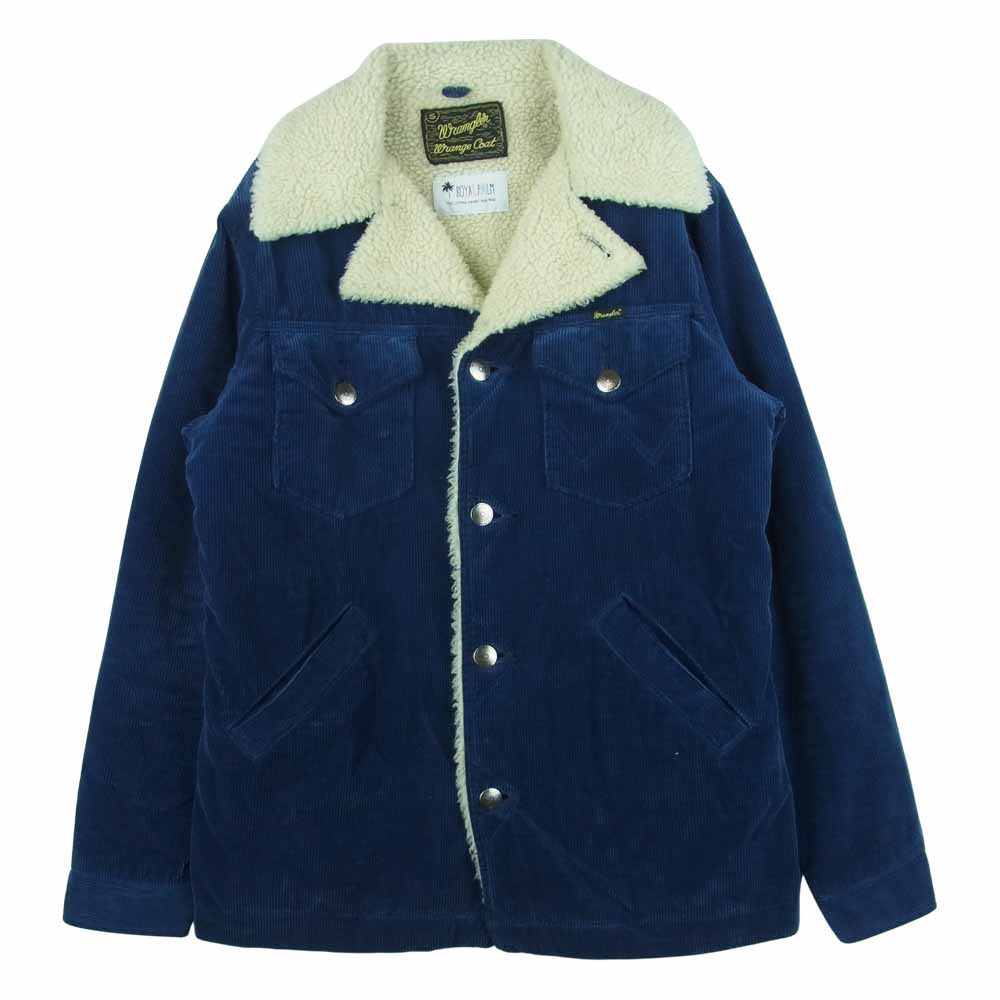 Wrangler ラングラー WS9147 nano universe ナノユニバース ROYAL PALM ロイヤルパーム 裏ボア コーデュロイ ランチ ジャケット ブルー系 S【中古】