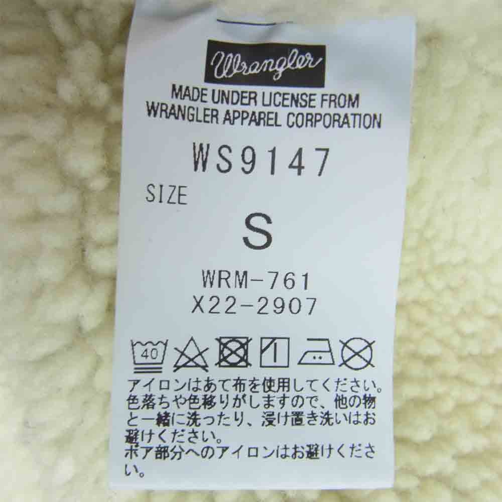 Wrangler ラングラー WS9147 nano universe ナノユニバース ROYAL PALM ロイヤルパーム 裏ボア コーデュロイ ランチ ジャケット ブルー系 S【中古】