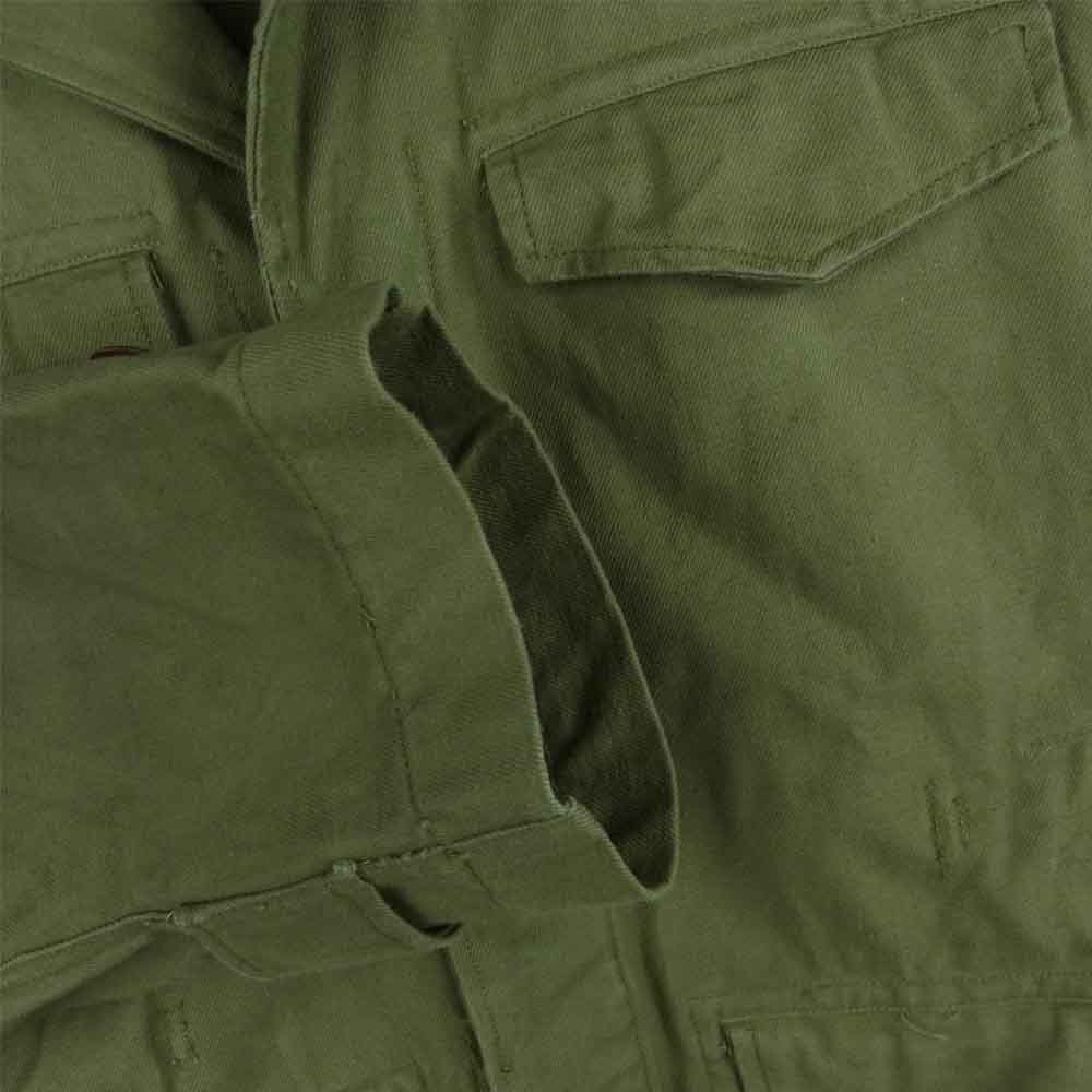 フランス軍 M-47 前期 コットンツイル 腰ボタン1個マチ無 フィールド ミリタリー ジャケット カーキ系【中古】