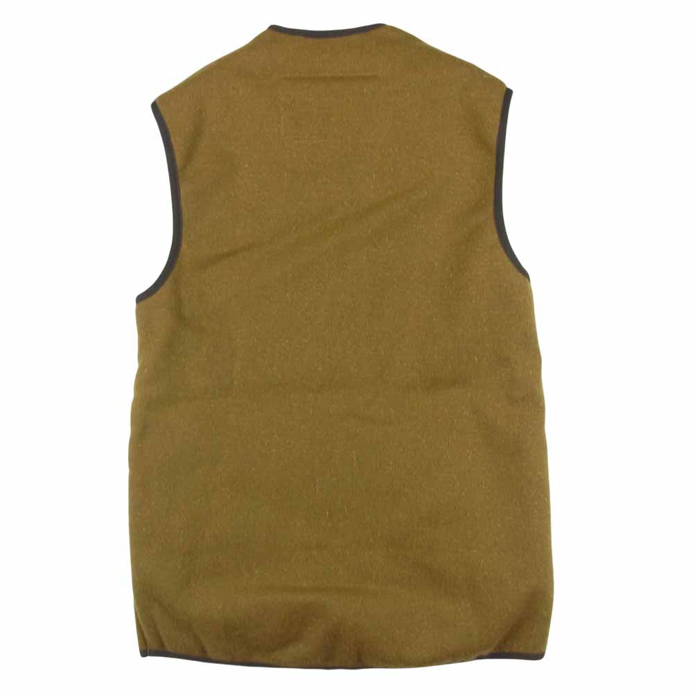 Barbour バブアー MLI0004BR31 WARM PILE WAISTCOAT ZIP-IN LINER 裏ファー ジップ ライナー ベスト カーキブラウン系 34【中古】