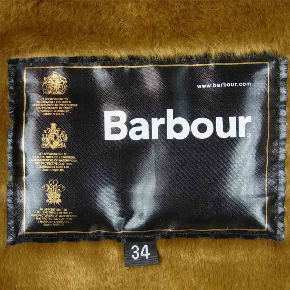 Barbour バブアー MLI0004BR31 WARM PILE WAISTCOAT ZIP-IN LINER 裏ファー ジップ ライナー ベスト カーキブラウン系 34【中古】