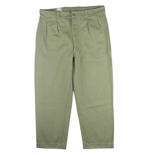 フランス軍 M-52 後期 バックポケットフラップボタン ミリタリー チノ パンツ ベージュ系 35【中古】