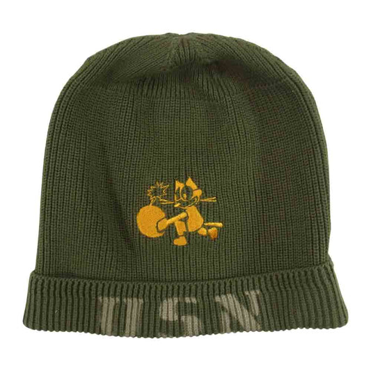 TOY'S McCOY トイズマッコイ TMA1324 USN フィリックス ニット キャップ カーキ系【中古】