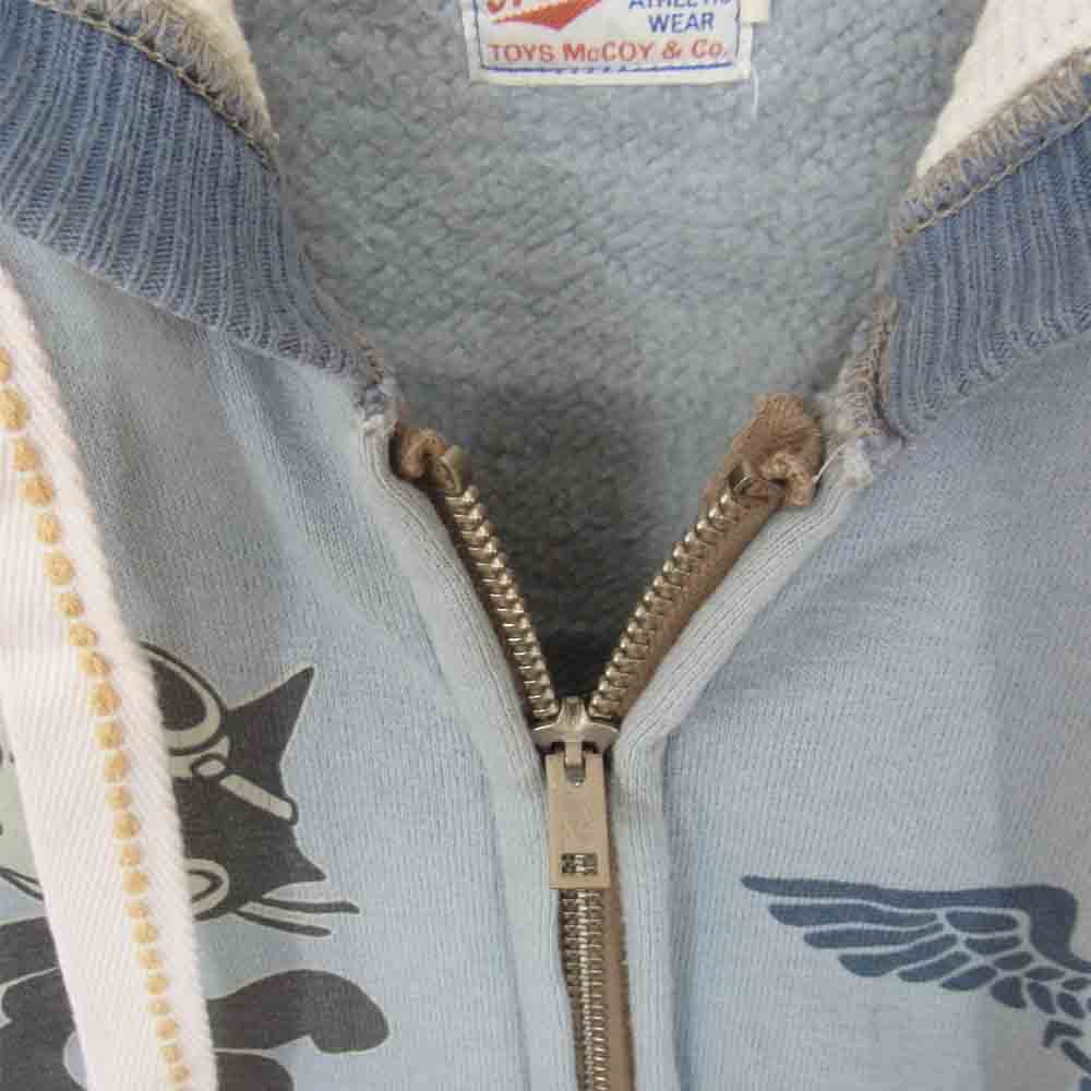 TOY'S McCOY トイズマッコイ MCHILL マックヒル フェリックス プリント ジップ パーカー ライトブルー系 38【中古】