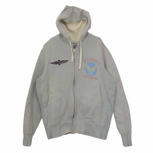 TOY'S McCOY トイズマッコイ MCHILL マックヒル U.S.ARMY AIR FORCE プリント ジップ パーカー ライトブルー系 M【中古】